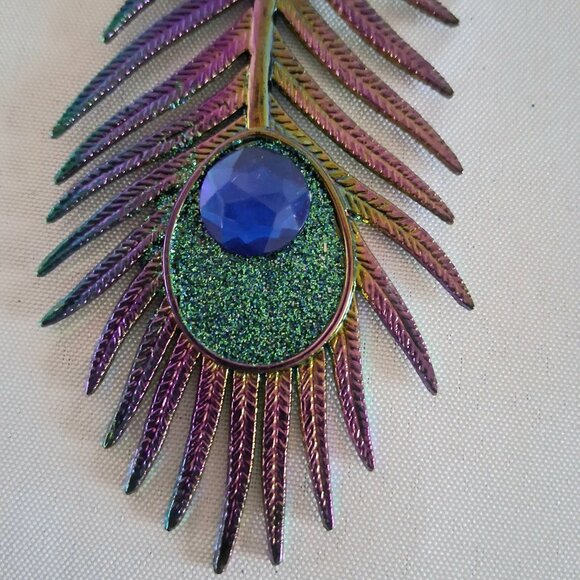 Lot of 3 Blue/Green Glitter Ornaments - Picture 8 of 10